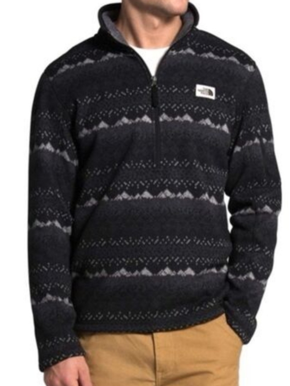The North Face Men's Gordon Lyons Novelty 1/4 Zip Pullover landscape Medium